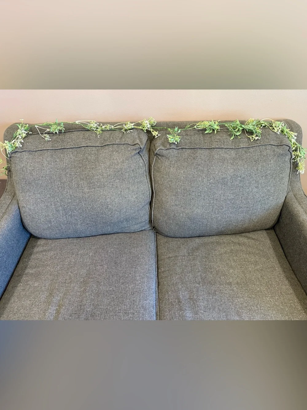 Artificial greenery and baby’s breath